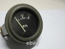 NOS G166 Electric Oil Pressure Gauge Ford GPW Jeep Willys MB King Seeley
