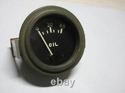 NOS G166 Electric Oil Pressure Gauge Ford GPW Jeep Willys MB King Seeley