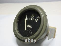 NOS G166 Electric Oil Pressure Gauge Ford GPW Jeep Willys MB King Seeley