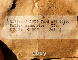 NOS SP484 GEG-5001A Generator Pulley Ford GPW Willys MB Jeep P# GPW-10130 A-1639