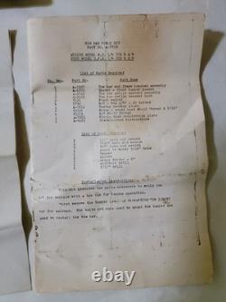 NOS Tow Bar Field Kit WO-A8500 Wooden Tandem Block Willys MB Ford GPW Jeep G503