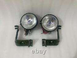 New Headlight Light with Bracket Pair Left & Right For Willys Jeep MB Ford GPW