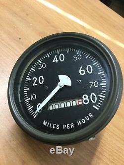 Nos Slat Grill Jeep Willys Gpw G503 Military 80 Mph Speedometer Gauge Speedo