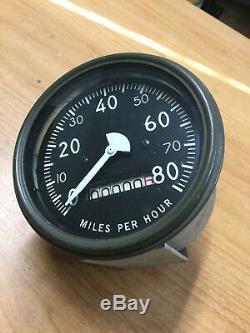 Nos Slat Grill Jeep Willys Gpw G503 Military 80 Mph Speedometer Gauge Speedo