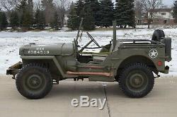 ORIGINAL RUNNING WWII US ARMY 1944 WILLYS MB Military JEEP FORD GPW Marine Truck