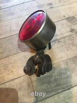 Original 1910-20 Early Brass Car Tail Light for Parts/Restoration OEM Auto