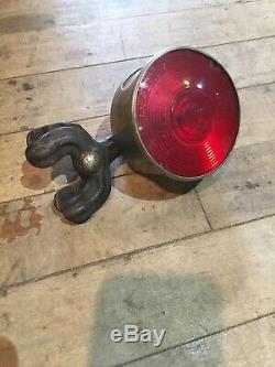 Original 1910-20 Early Brass Car Tail Light for Parts/Restoration OEM Auto