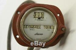Original 1920's 30's Car Truck 75 MPH Stewart Speedometer with Bezel & Cable AACA
