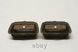 Original 1920's 30's Interior Rear Ashtray Housings Bezels Chevrolet Ford Mopar