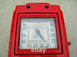 Original 1930's Eco Air Meter Model 37 Tire Meter Tireflator Art Deco Design Old