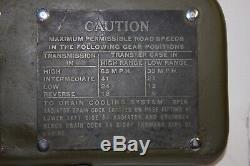 Original Data Plates 1943 Ford GPW WW2 Jeep