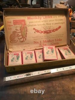Original Teens 20-30s Monkey links store display tire chain antique OEM Vintage