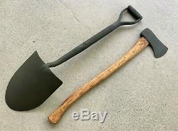 Original Us Army Military Vehicle Shovel & Axe Ax Set Willys Jeep MB Ford Gpw