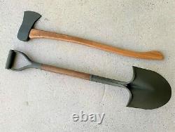 Original Us Army Military Vehicle Shovel & Axe Ax Set Willys Jeep MB Ford Gpw