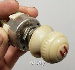 Original Vintage Heater Defroster Switch Illuminated NOS Part 40s50s60s