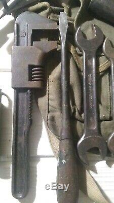 Original WW2 Willys MB or Ford GPW JEEP JACK, Controlled Steel Wrenches Irwin