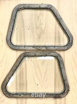 Pair 1913 1914 1915 1916-1925 Johnston Rear Side Window Beveled Roadster Phaeton