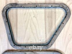 Pair 1913 1914 1915 1916-1925 Johnston Rear Side Window Beveled Roadster Phaeton