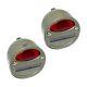 Pair Military Cat Eye Rear Tail Light 4'' For Willys Mb Ford Gpw Jeeps Truck