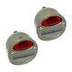 Pair Military Cat Eye Rear Tail Light 4'' For Willys Mb Ford Gpw Jeeps Truck S2u