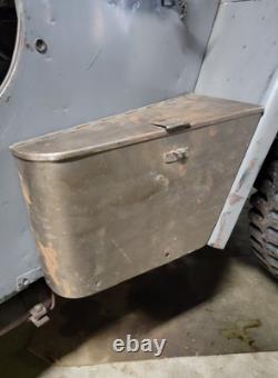 Passenger Side Fender Storage Box Willys M38, MB, Ford GPW Jeep Westinghouse T-1