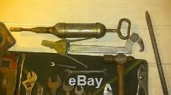 Post War Willys MB Ford GPW JEEP JACK, Barcalo Wrenches, Alemite & Toolbag