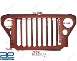 Primer Coated Radiator Steel Grille Grill For Ford 41-45 Mb Gpw Jeeps