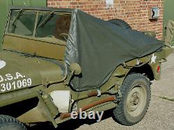 RAIN COVER US ARMY Willys Jeep MB PERSENNING REGENVERDECK Ford GPW Hotchkiss