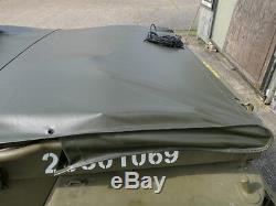 RAIN COVER Willys Jeep Abdeckung POLYAMID PERSENNING VERDECK Ford GPW Hotchkiss
