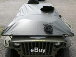 RAIN COVER Willys Jeep Abdeckung POLYAMID PERSENNING VERDECK Ford GPW Hotchkiss