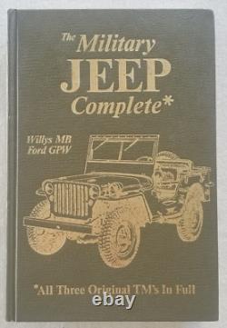 RARE The Military Jeep Complete, Willys Mb/Ford Gpw VINTAGE