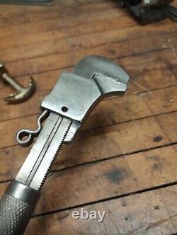 Rare Model A Era 1906 Boston Wrench Co. Quick Adjustable Wrench Knurled Quality