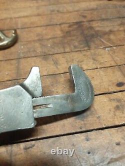 Rare Model A Era 1906 Boston Wrench Co. Quick Adjustable Wrench Knurled Quality