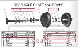 Rear Axle Floating Flange Overhaul Kit Fits Willys Jeep Hotchkiss-MB GPW 41-45