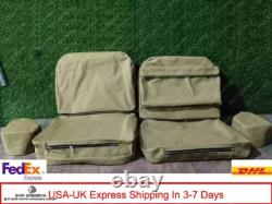 Seat Cover Set with Back Pouch Fits Willys Jeep Ford MB/GPW 1941-44- No Cushion