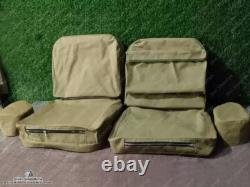 Seat Cover Set with Back Pouch Fits Willys Jeep Ford MB/GPW 1941-44- No Cushion