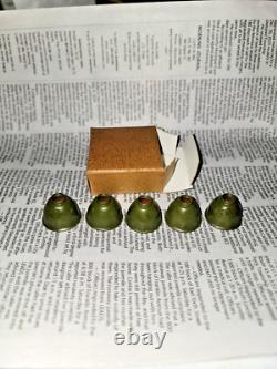 Set Of 5 NOS Valve Stem Protectors Willys MA, MB, M38 Ford GPW GPA Jeep WO-A5987