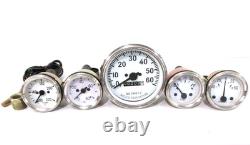 Speedometer 60 MPH Temp Oil Fuel Amp Gauge Set for CJ Jeep Willys MB Ford GPW