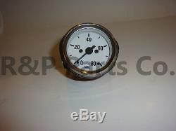 Speedometer Temp Oil Fuel Amp Gauge Kit White for Willys MB Jeep Ford CJ GPW