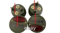 Suitable Willys MB Ford GPW Jeeps Truck Military Cat Eye Rear Tail Light (4 Pcs) Suitable Willys MB Ford GPW Jeeps Truck Military Cat Eye Rear Tail Light (4 Pcs)