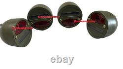 Suitable Willys MB Ford GPW Jeeps Truck Military Cat Eye Rear Tail Light (4 Pcs)