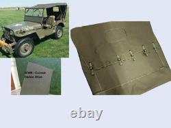 Summer Soft Top For Willys Jeep MB Ford GPW G-503- OD Green-in Canvas-A3216
