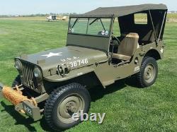 Summer Soft Top For Willys Jeep MB Ford GPW G-503- OD Green-in Canvas-A3216