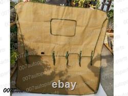 Summer Soft Top For Willys Jeep MB GPW Witho Jerry Can Light Olive Green Canvas