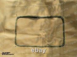 Summer Soft Top For Willys Jeep MB GPW Witho Jerry Can Light Olive Green Canvas