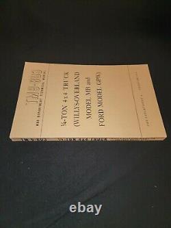 Technical Manual for Ford GPW & Willys Overland MB Jeep, M# TM9-803 Printed 1947