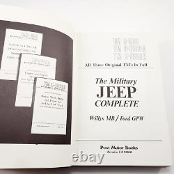 The Military Jeep Complete Willys MB Ford GPW TM 9-803 TM 9-1803 A B Dan Post
