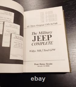 The Military Jeep Complete Willys MB Ford GPW WWII Technical Manual Book