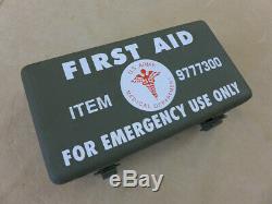 US ARMY First Aid Kit Box Emergency Verbandkasten leer Willys Jeep MB Ford GPW