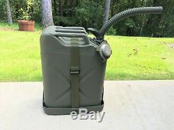 US MILITARY VEHICLE GAS JERRY CAN with CARRIER & SPOUT WILLYS JEEP MB FORD GPW